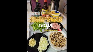 SNAP PEAS recipe  A quick and easy recipe at home  Simple recipe 😋 [upl. by Kaye]