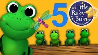 Five Little Speckled Frogs  Nursery Rhymes  Kids Songs [upl. by Di]