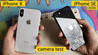 iPhone SE 2020 vs iPhone X camera test и сравнение возможностей [upl. by Alehc]