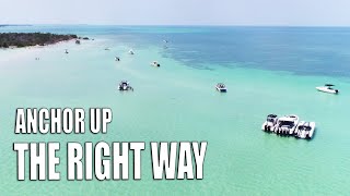 How To Anchor at the Sandbar or beach by Boat  Understanding Tide amp Current [upl. by Maghutte]