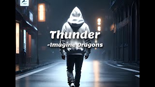 Thunder  Imagine dragons  Lyrics Video  Ft SonicPoint Studio [upl. by Rebah]