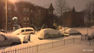 Snowzilla Time Lapse Washington DC 122  12416 [upl. by Anthia]