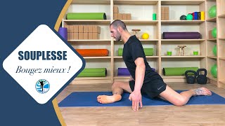 Routine de SOUPLESSE en mouvement pour être plus en FORME 😀👍 [upl. by Doralin762]