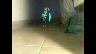 Hatsune Miku Hologram test in my room 3 [upl. by Sila]