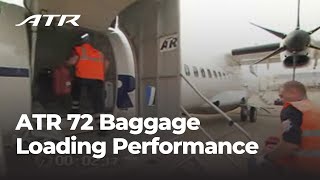 ATR 72 Baggage Loading Performance [upl. by Cavan499]