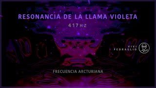 RESONANCIA DE LA LLAMA VIOLETA 💜 417HZ  Frecuencia Arcturiana  Vivi Pedraglio [upl. by Stovall]