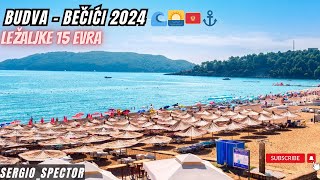 Becici i Budva obilazak plaže cene novi kružni tok u Budvi gužve leto 2024 summer budva [upl. by Nylcoj]