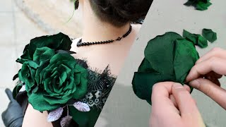 How To Make Silk Taffeta Roses  No Special Tools Just Fruit Salad [upl. by Dent]