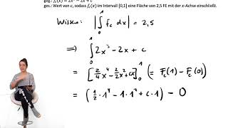 Funktionsscharen  Parameter gesucht bei gegebenem Integral [upl. by Attenev405]