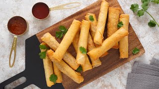 Easy Chicken Spring Roll Recipe  Khins Kitchen [upl. by Vasiliki]