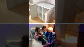 DIY Sitzecke aus IKEA Regal 🛠️ ikea diy room lifehacks [upl. by Aynekal682]