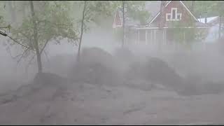 😱 Flash Flood Emergency in Ruidoso this afternoon [upl. by Assenad970]