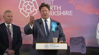 Alec Shelbrook takes the Wetherby and Easingwold seat for the Conservatives [upl. by Elwee]