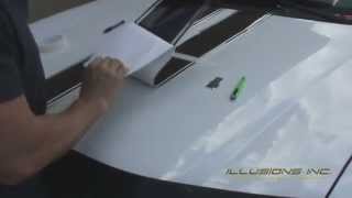 How To Install Vinyl Graphics Racing Stripes Installation by Illusions GFX Tampa FL [upl. by Garceau]