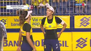 Torneio Brasileiro de Vôlei de Praia 2019  2020  Bárbara e Fernanda x Taiana e Talita [upl. by Maressa]