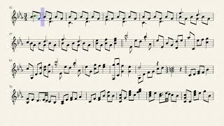 musescore sheet  Xenoblade 2  Elysium of the Blue Sky  for guitar [upl. by Aiynot]