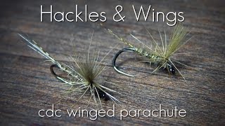 Fly Tying CdC Winged Parachute  Hackles amp Wings [upl. by Morel]