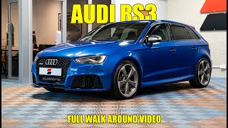 Audi RS3 Sportback  Full Walk Around Video [upl. by Nylodnarb]