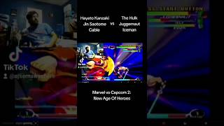 HayatoJinCable vs The HulkJuggernautIceman  Marvel vs Capcom 2New Age Of Heroes Dreamcast [upl. by Eberhart]