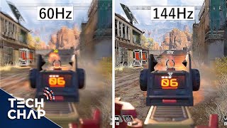 60hz vs 144hz vs 240hz  The TRUTH about High Refresh Monitors  The Tech Chap [upl. by Sassan]