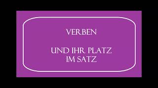 Deutsch lernen einfach gemacht Song Verben und ihr Platz im Satz für die Grundschule [upl. by Guimar]