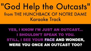 quotGod Help the Outcastsquot from The Hunchback of Notre Dame  Karaoke Track with Lyrics on Screen [upl. by Ja]