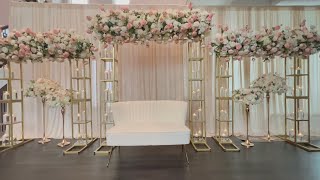 DIY  Square Pillar Wedding Arch Decor [upl. by Eon]