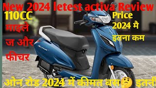 Honda activa honda activa 110cc new model 2024 activa review activa mileage activa pricefeaturs [upl. by Kerns]