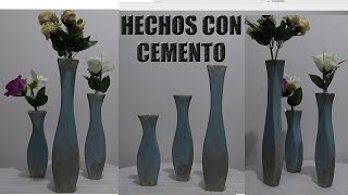 Floreros Hechos Con CementoCement Flower Vase [upl. by Kass]