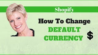 How To Change Default Currency To Dollars  Shopify [upl. by Slocum]