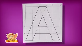 Write Block Style Alphabet A  Arts amp Crafts [upl. by Sille798]