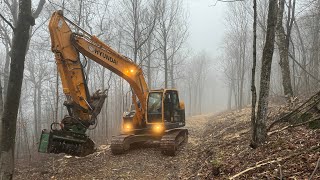 Setting up an excavator mulcher [upl. by Burleigh]