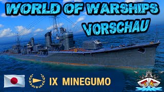 Minegumo T9JPNDD Ein neuer Torpedo Zerstörer Vorschau ⚓️ in World of Warships 🚢 [upl. by Magulac]