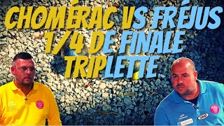 14 de Finale Triplette Chomérac vs Fréjus Trophée des Villes 2022  Pétanque [upl. by Arua577]