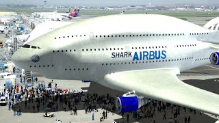 Shark Airbus A390 plane [upl. by Eenram]