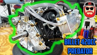 25HP Predator 420cc Hemi Everything Billet Build  XXL Go Kart Engine [upl. by Reave]