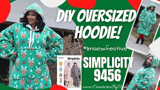 DIY Oversized Hoodie Simplicity 9456 [upl. by Ahsemac150]