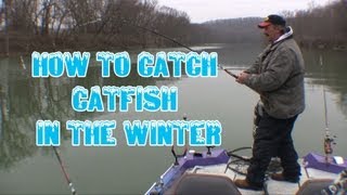 How to locate and catch wintertime catfish tips and techniques [upl. by Synn870]