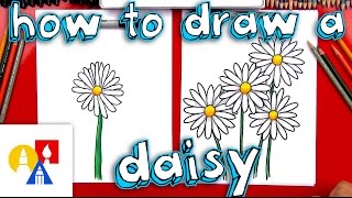 How To Draw A Daisy Flower [upl. by Middle]