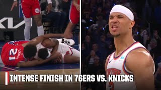 PLAYOFF BASKETBALL 🗣️ Intense finish in 76ersKnicks sends MSG into a FRENZY  NBA on ESPN [upl. by Lyndell160]