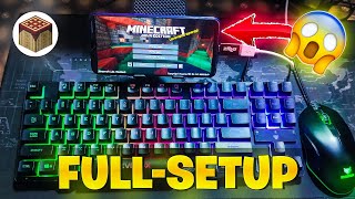 My Mini Dream Setup is Complete 🥰 Play Minecraft Pojav with Keyboard and mouse minecraft [upl. by Akinas]