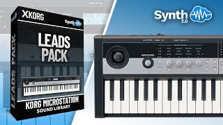 LEADS PACK SOUND BANK  KORG MICROSTATION  Synthcloud Library [upl. by Ja]