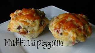 MUFFINKI PIZZOWE SZYBKIE I PRZEPYSZNE SZUSZGOTUJE [upl. by Sheline]