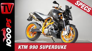 KTM 990 Superduke 2008 Factsheet  Overview Details Specs  Sound no Voice [upl. by Kerge252]