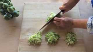 How To Shave A Brussels Sprout  Sunset [upl. by Eldorado874]