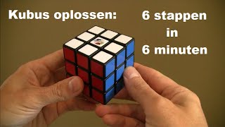 kubus oplossen beginners ★ Rubiks kubus oplossen in 6 min ★ Rubiks cube 3x3 puzzel [upl. by Botsford]