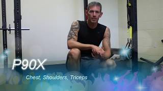 P90X Workout Chest Shoulders amp Triceps Workout Review [upl. by Oderfla702]