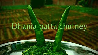 Quick Dhania patta chutney recipe 😋 [upl. by Inattyrb]