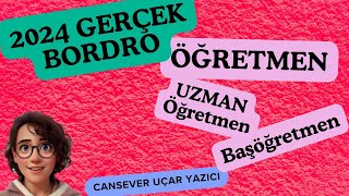 2024 OCAK Güncel Bordro İnceleme  Uzman Öğretmen  Başöğretmen  Öğretmen  Alan Öğretmeni [upl. by Gilemette516]