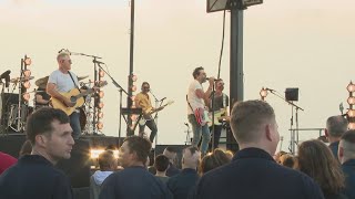 Country band Old Dominion films music video on USS Gerald R Ford [upl. by Ernesto]